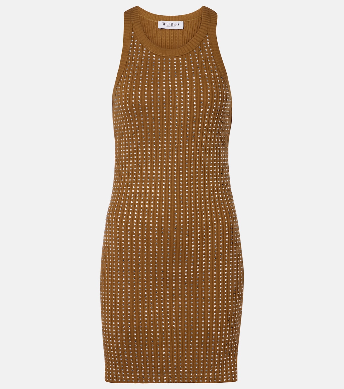 Украшенное хлопковое мини-платье из джерси The Attico, Military Green
Украшенное хлопковое мини-платье из джерси The Attico, Military Green