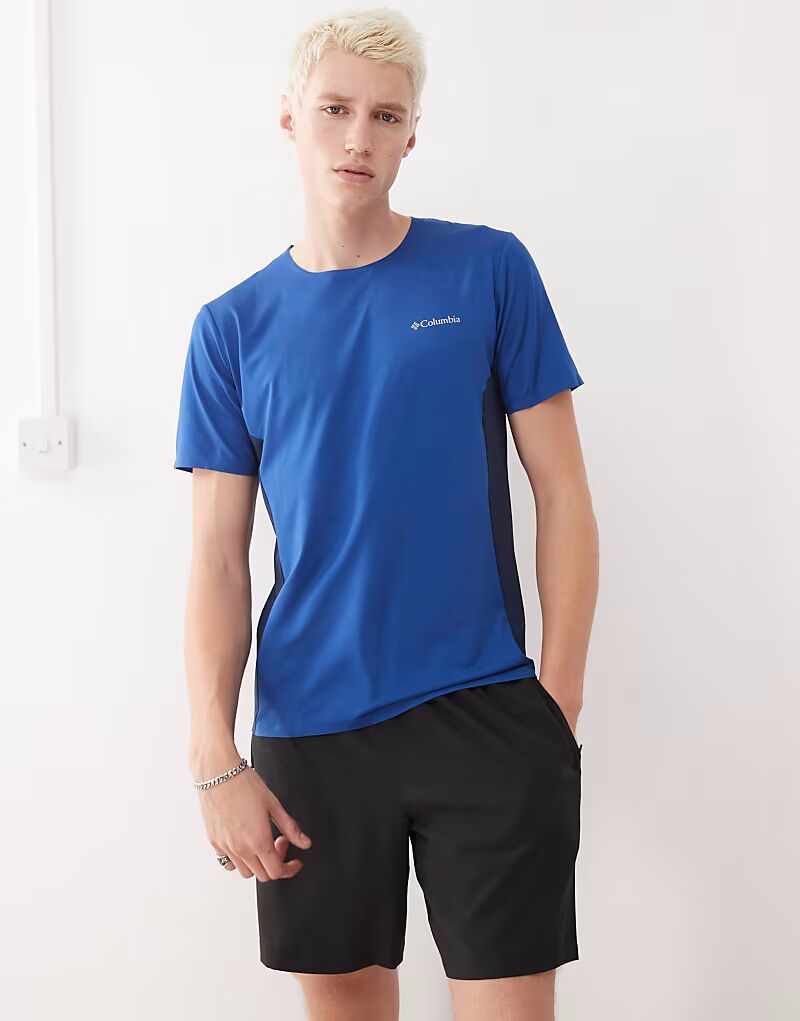 Футболка Columbia Three Pitch с короткими рукавами и круглым вырезом синего цвета
Футболка Columbia Three Pitch с короткими рукавами и круглым вырезом синего цвета
