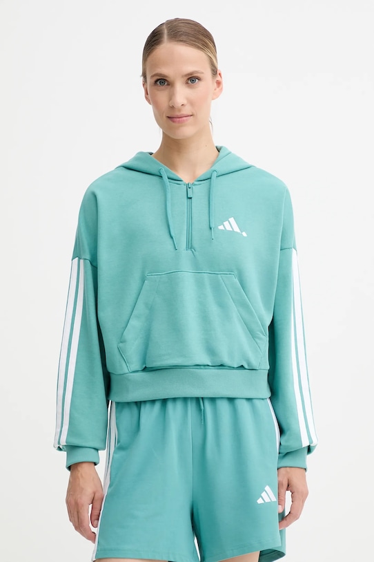 Толстовка 3-Stripes Adidas, бирюзовый 
Толстовка 3-Stripes Adidas, бирюзовый