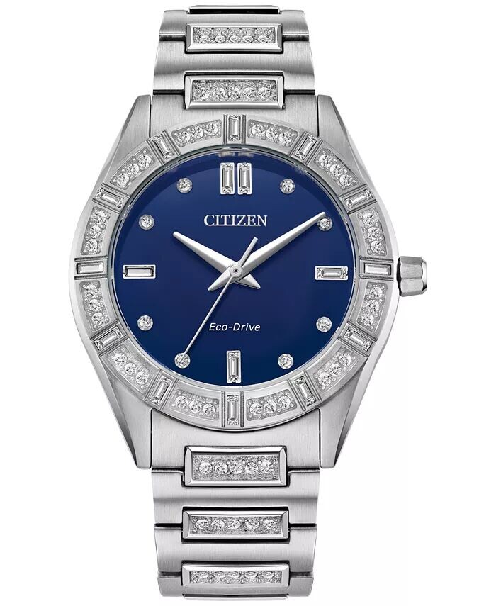 Женские часы Eco-Drive с браслетом из нержавеющей стали и кристаллами, 34 мм Citizen, синий
Женские часы Eco-Drive с браслетом из нержавеющей стали и кристаллами, 34 мм Citizen, синий