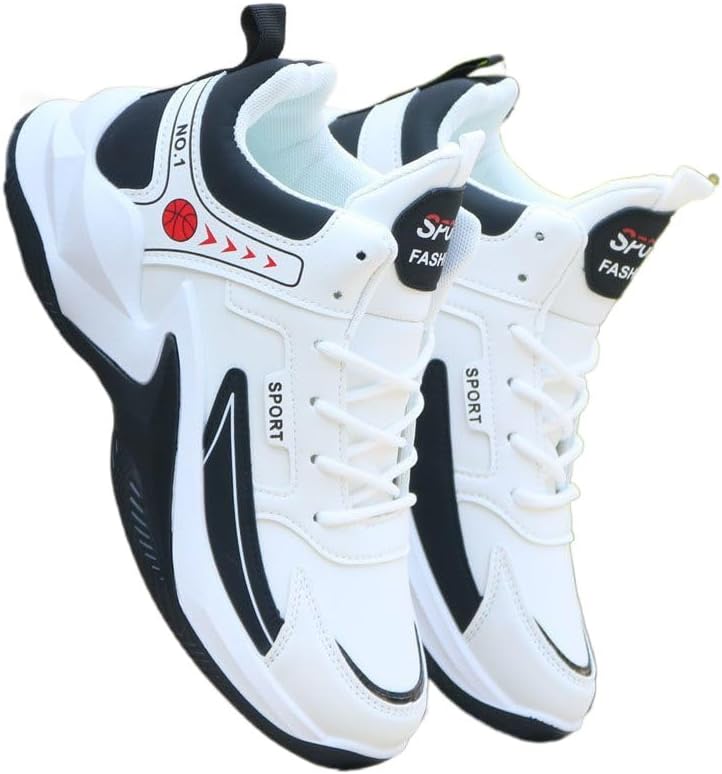 HCQIJINRX Мужская спортивная обувь весна-осень с мягкой подошвой, нескользящие модные кроссовки для бега, белый/черный
HCQIJINRX Мужская спортивная обувь весна-осень с мягкой подошвой, нескользящие модные кроссовки для бега, белый/черный