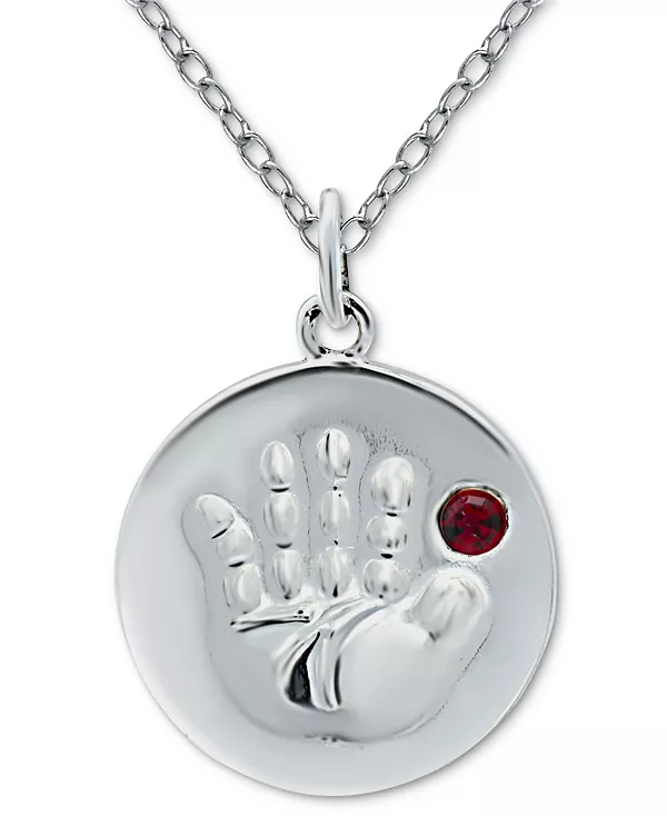 Подвеска в виде хрустального диска с месяцем рождения и отпечатком руки, 18 дюймов, из стерлингового серебра, изготовленная для Macy's. Giani Bernini, july
Подвеска в виде хрустального диска с месяцем рождения и отпечатком руки, 18 дюймов, из стерлингового серебра, изготовленная для Macy's. Giani Bernini, july