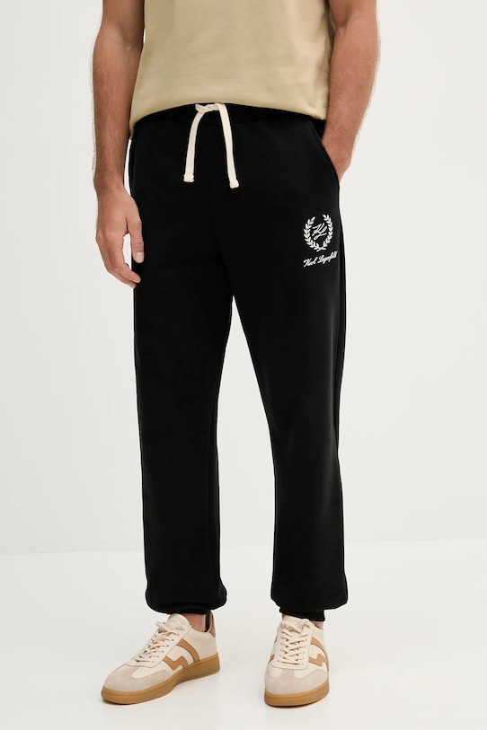 Хлопковые спортивные брюки Karl Lagerfeld, черный
Хлопковые спортивные брюки Karl Lagerfeld, черный