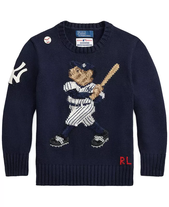 Мальчики и девочки 2T-7 Yankees Bear свитер с длинными рукавами Polo Ralph Lauren, синий
Мальчики и девочки 2T-7 Yankees Bear свитер с длинными рукавами Polo Ralph Lauren, синий