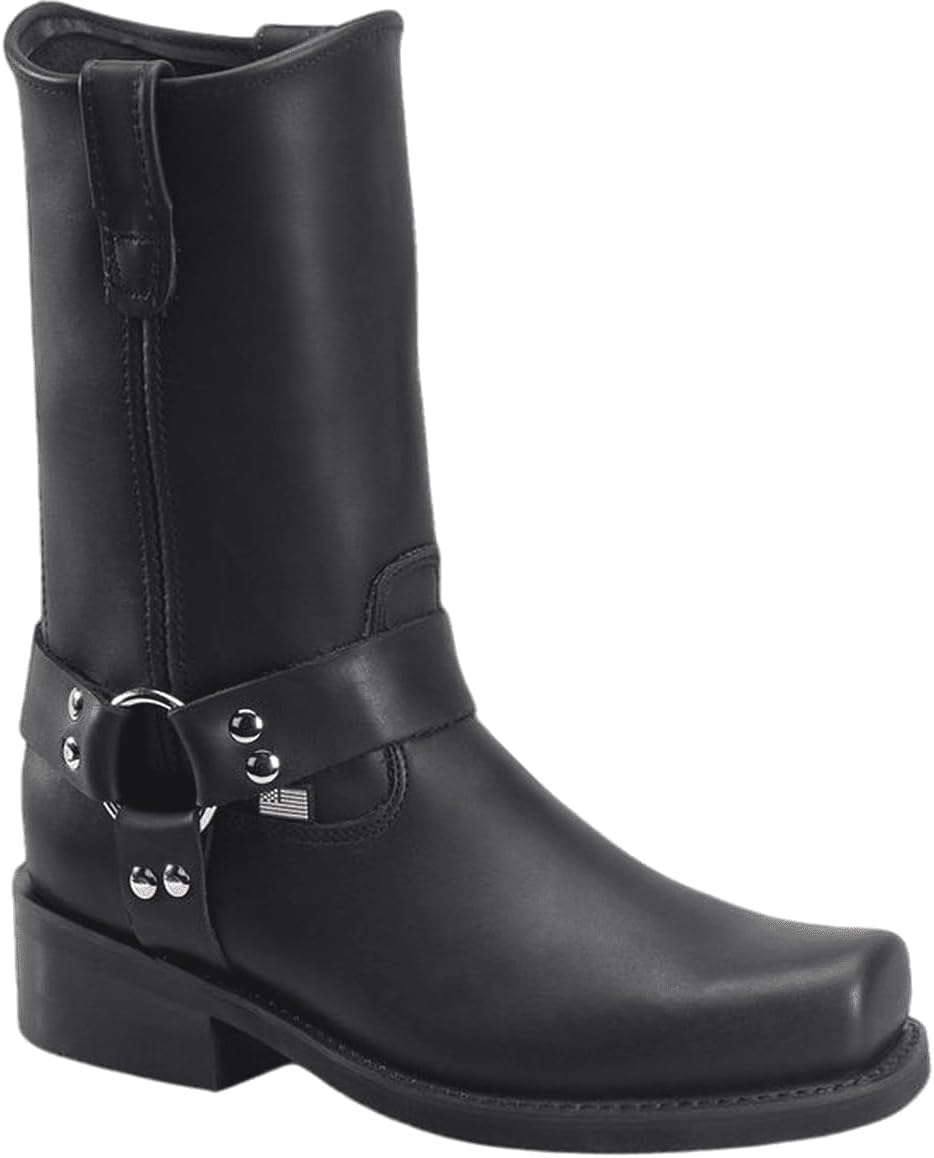 Ботинки с ремнями Double-H Barry 11 для мужчин- кожа, с амортизирующей стелькой PermaFresh и противоскользящей подошвой, произведено в США, черный
Ботинки с ремнями Double-H Barry 11 для мужчин- кожа, с амортизирующей стелькой PermaFresh и противоскользящей подошвой, произведено в США, черный