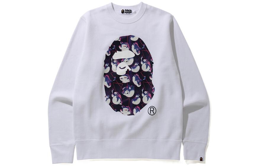 Толстовка унисекс A Bathing Ape, белый 
Толстовка унисекс A Bathing Ape, белый