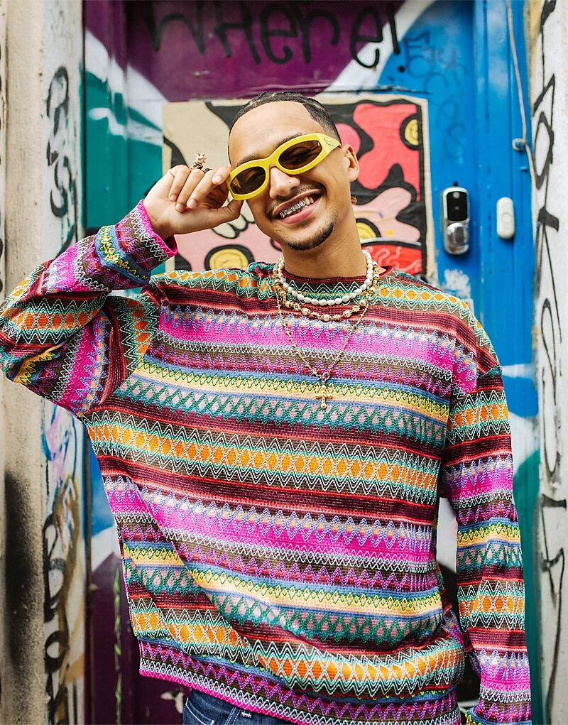 OliBrom фактурный трикотажный джемпер в полоску Labelrail
OliBrom фактурный трикотажный джемпер в полоску Labelrail