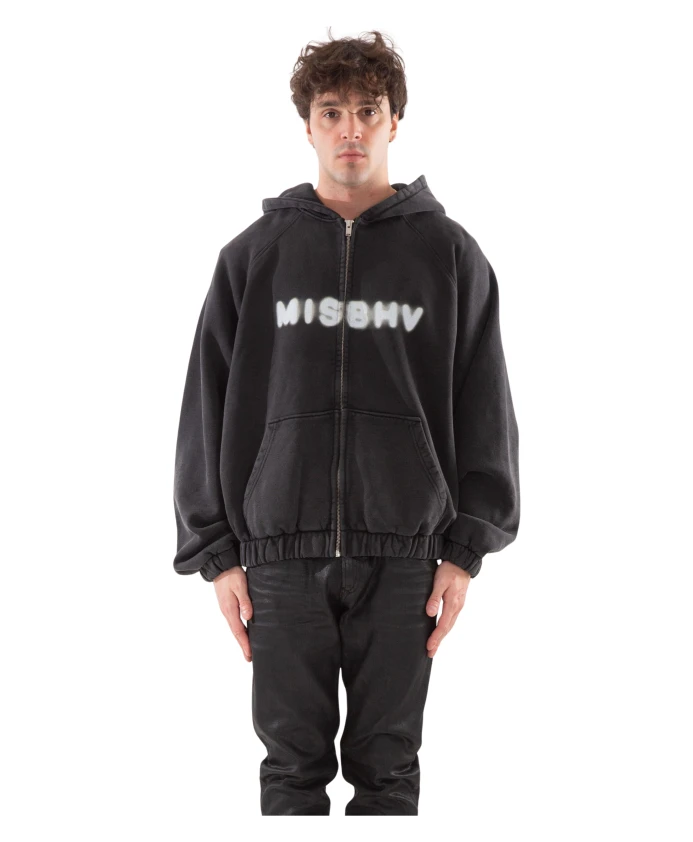 Черная толстовка на молнии Misbhv, черный
Черная толстовка на молнии Misbhv, черный