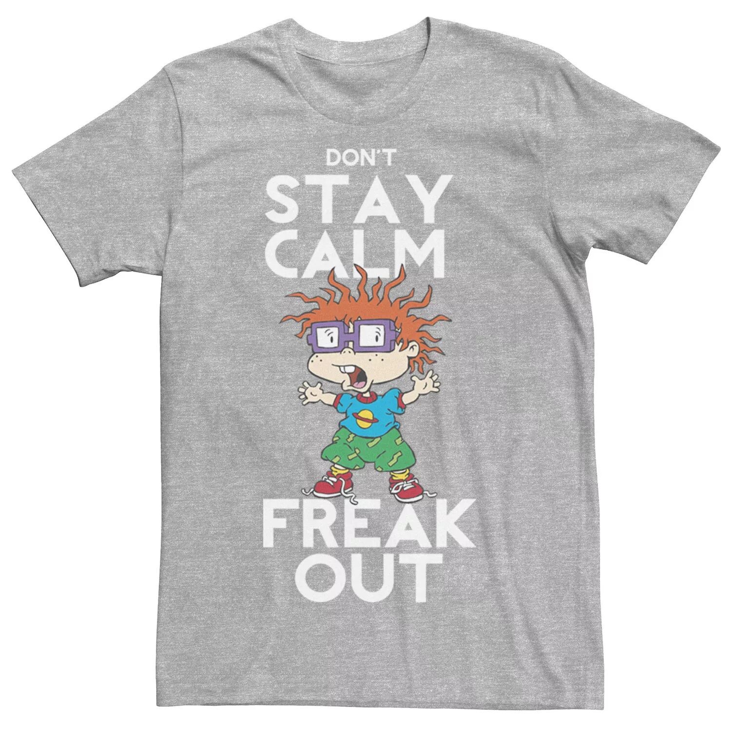 Мужская футболка Rugrats Chuckie Don't Stay Calm Freak Out с рисунком Nickelodeon
Мужская футболка Rugrats Chuckie Don't Stay Calm Freak Out с рисунком Nickelodeon