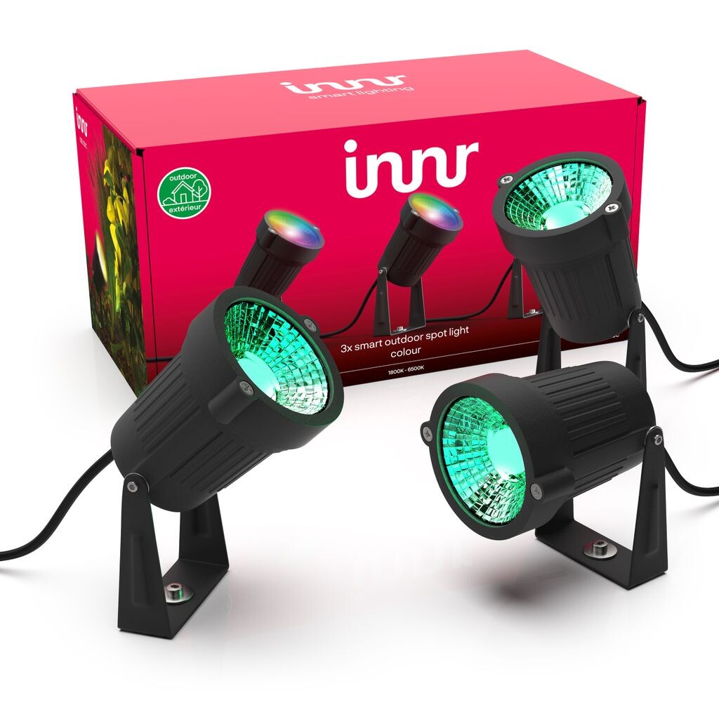 Светодиодные прожекторы Innr Outdoor, садовые прожекторы, работает с Philips Hue*, Alexa, Hey Google, полный комплект, умный, наружный свет, RGB, 3 шт. OSL 132 C
Светодиодные прожекторы Innr Outdoor, садовые прожекторы, работает с Philips Hue*, Alexa, Hey Google, полный комплект, умный, наружный свет, RGB, 3 шт. OSL 132 C