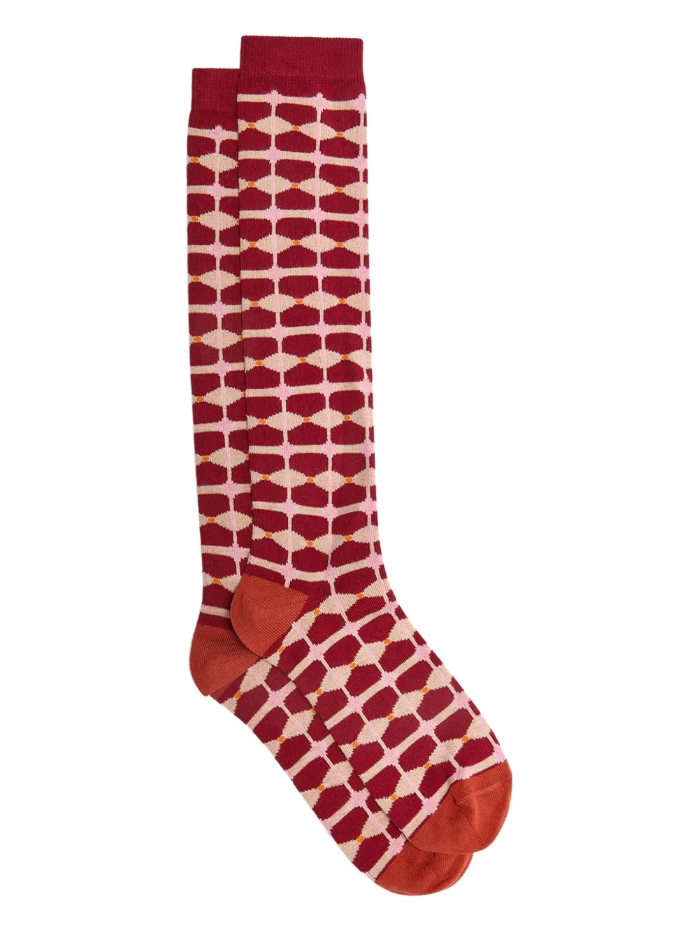 Гольфы с геометрическим узором MALIPARMI, красный
Гольфы с геометрическим узором MALIPARMI, красный