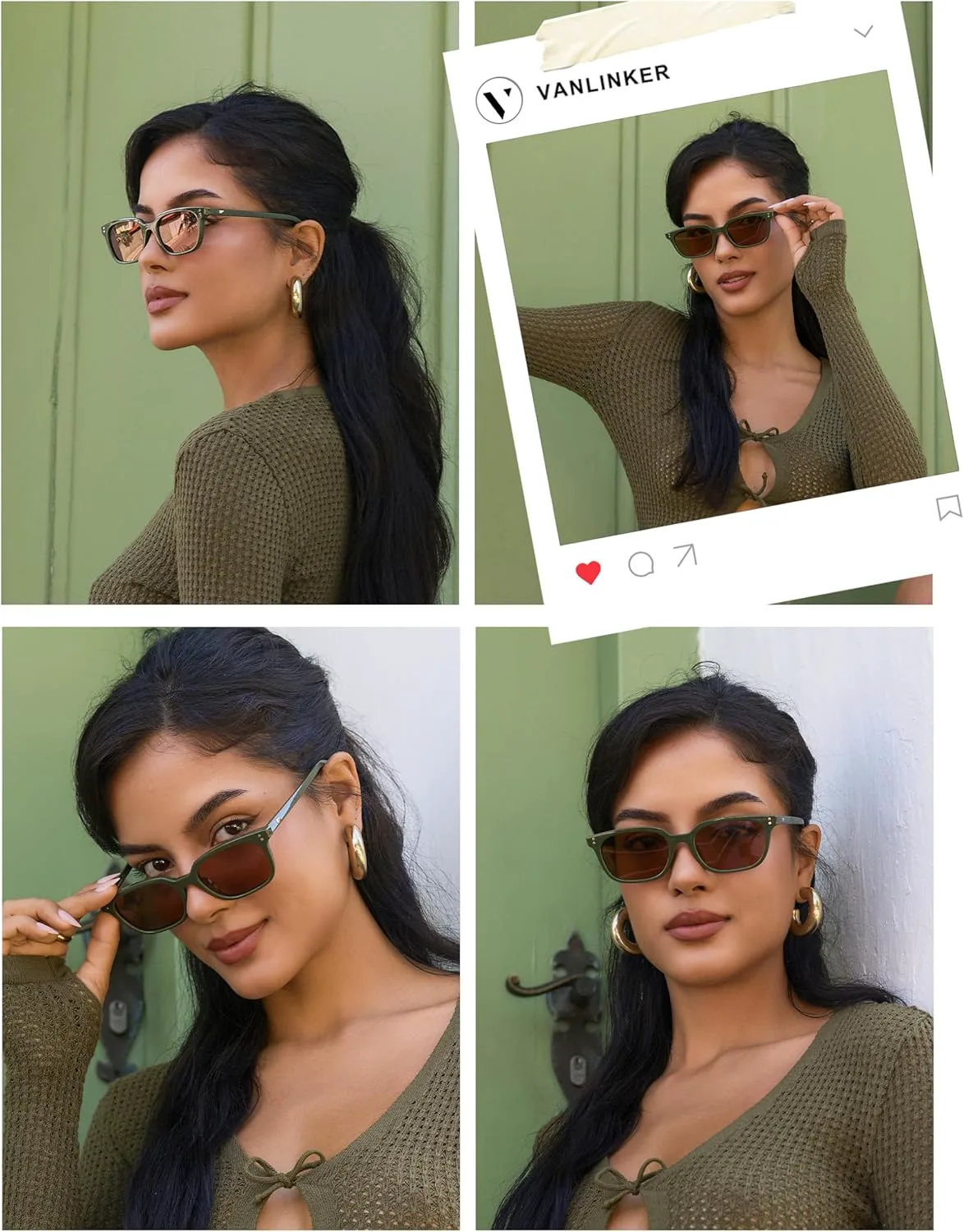 Поляризованные модные маленькие тонкие квадратные солнцезащитные очки VANLINKER «кошачий глаз» для женщин и мужчин в стиле ретро VL9862, Green Frame Light Orange Lens
Поляризованные модные маленькие тонкие квадратные солнцезащитные очки VANLINKER «кошачий глаз» для женщин и мужчин в стиле ретро VL9862, Green Frame Light Orange Lens