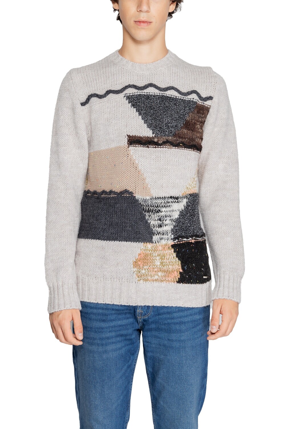 Джемпер Gianni Lupo с геометрическим рисунком, бежевый
Джемпер Gianni Lupo с геометрическим рисунком, бежевый