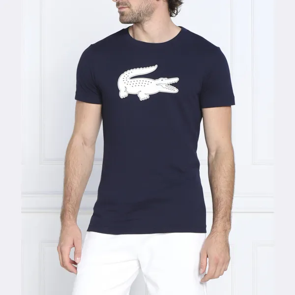 Футболка стандартного кроя Lacoste, синий 
Футболка стандартного кроя Lacoste, синий