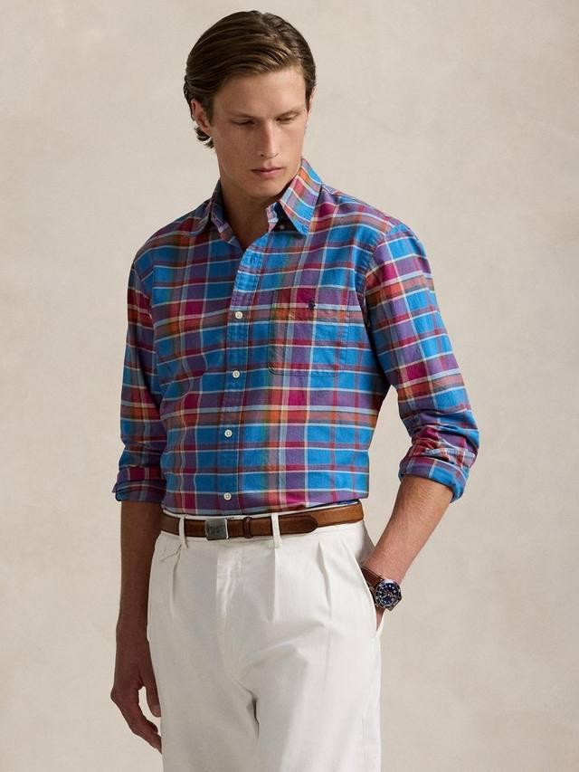 Хлопковая поло рубашка Regular Fit в клетку Ralph Lauren
Хлопковая поло рубашка Regular Fit в клетку Ralph Lauren