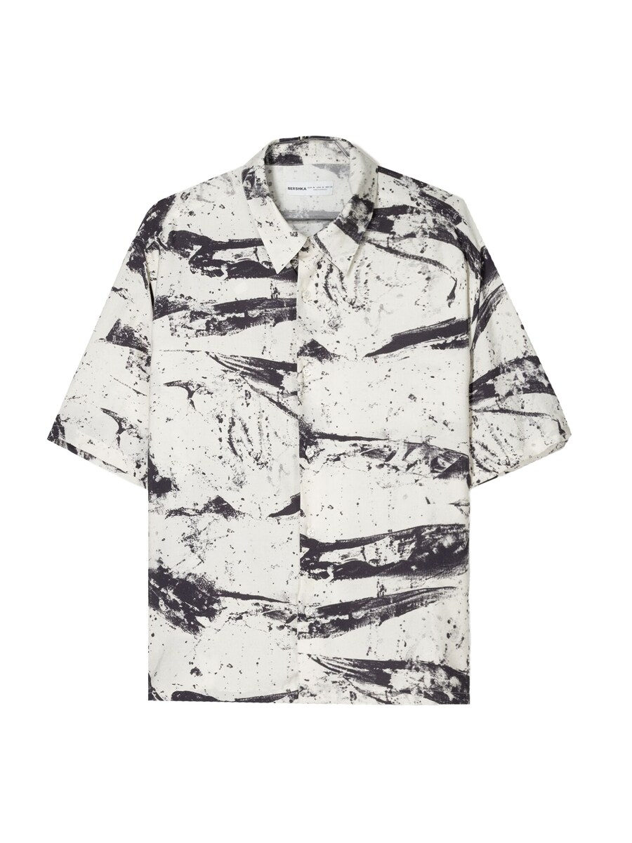 Рубашка на пуговицах Comfort fit Bershka, экрю
Рубашка на пуговицах Comfort fit Bershka, экрю