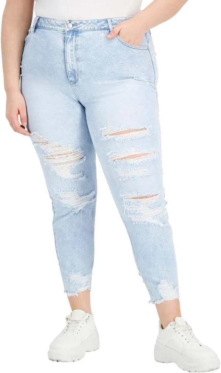 Джинсы Mom Jeans Plus Size Tinseltown Trendy Destructed
Джинсы Mom Jeans Plus Size Tinseltown Trendy Destructed
