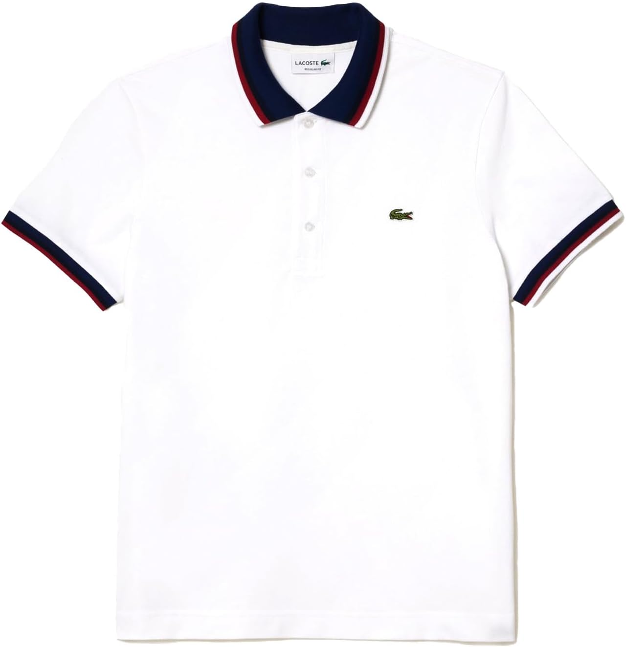 Мужская поло-рубашка Lacoste (Lacoste) из трикотажа пике с цветной окантовкой, белый
Мужская поло-рубашка Lacoste (Lacoste) из трикотажа пике с цветной окантовкой, белый