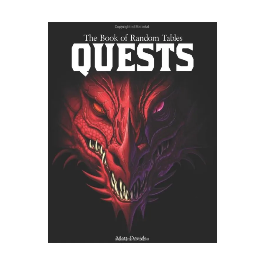 Book of Random Tables - Quests, Role Playing Games (Matt Davids), мягкая обложка
Book of Random Tables - Quests, Role Playing Games (Matt Davids), мягкая обложка