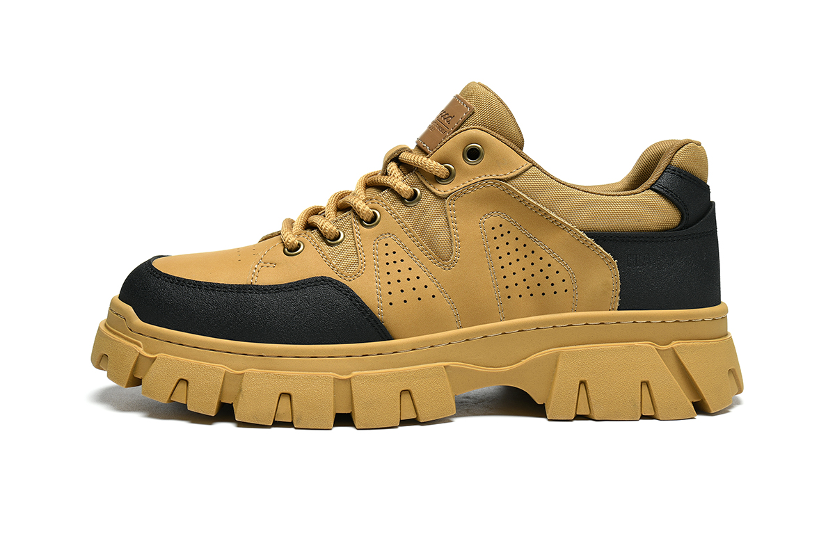 HLA Рабочие ботинки мужские низкие черно-желтые, цвет Yellow 
HLA Рабочие ботинки мужские низкие черно-желтые, цвет Yellow