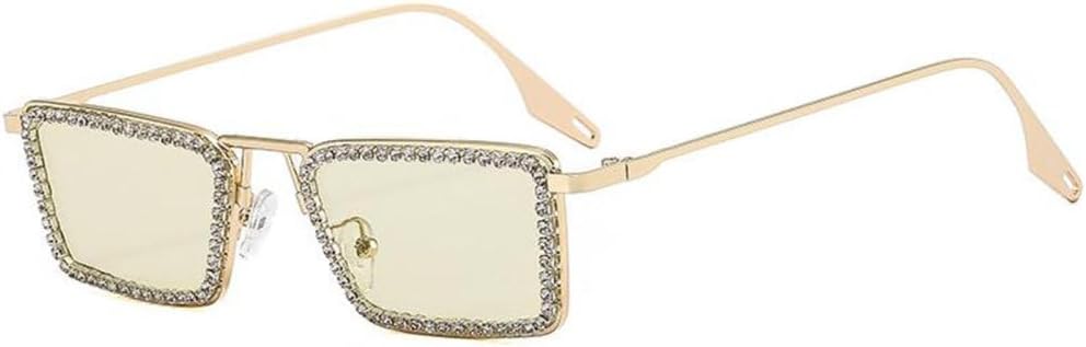 Женские солнцезащитные очки с бриллиантами, маленькая прямоугольная форма, металлическая оправа, хрустальные линзы, прозрачные линзы, солнцезащитные очки с кристаллами MTZJH, Gold Green
Женские солнцезащитные очки с бриллиантами, маленькая прямоугольная форма, металлическая оправа, хрустальные линзы, прозрачные линзы, солнцезащитные очки с кристаллами MTZJH, Gold Green