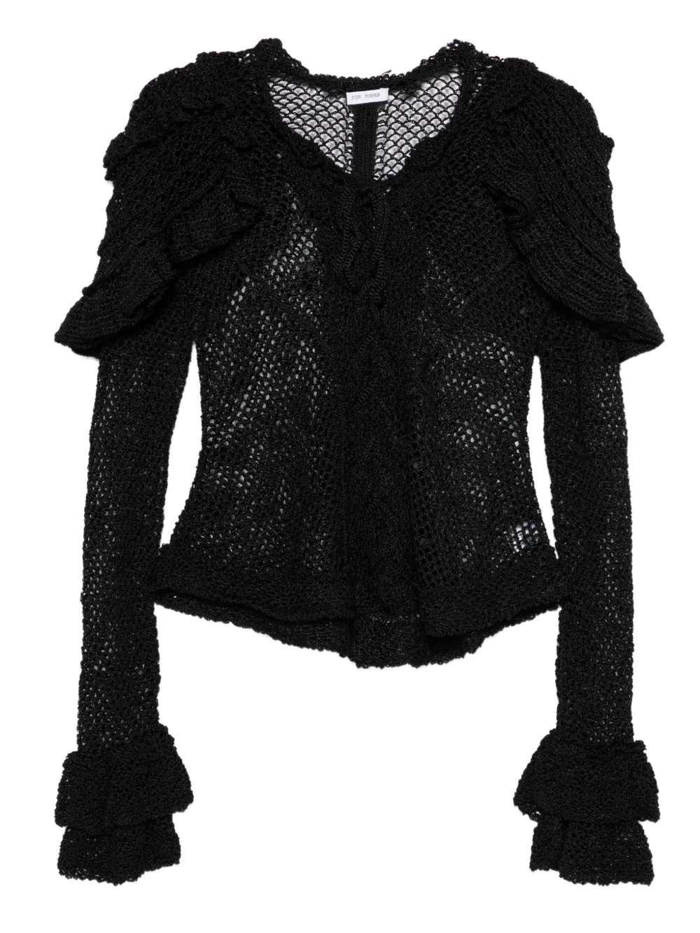 Топ Lucrezia вязаный крючком с оборками Judy Turner, черный
Топ Lucrezia вязаный крючком с оборками Judy Turner, черный