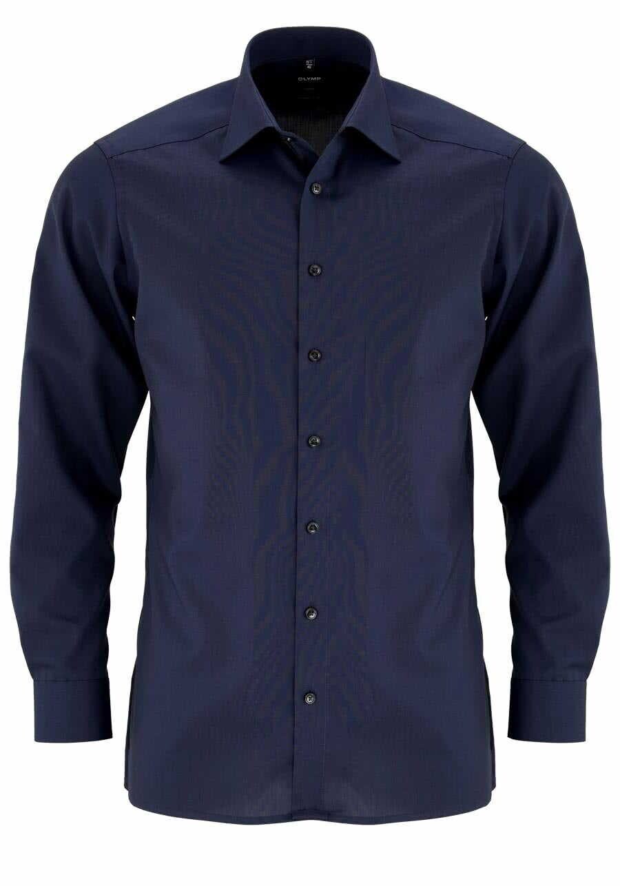 Рубашка на пуговицах стандартного кроя Olymp, ночная синяя
Рубашка на пуговицах стандартного кроя Olymp, ночная синяя
