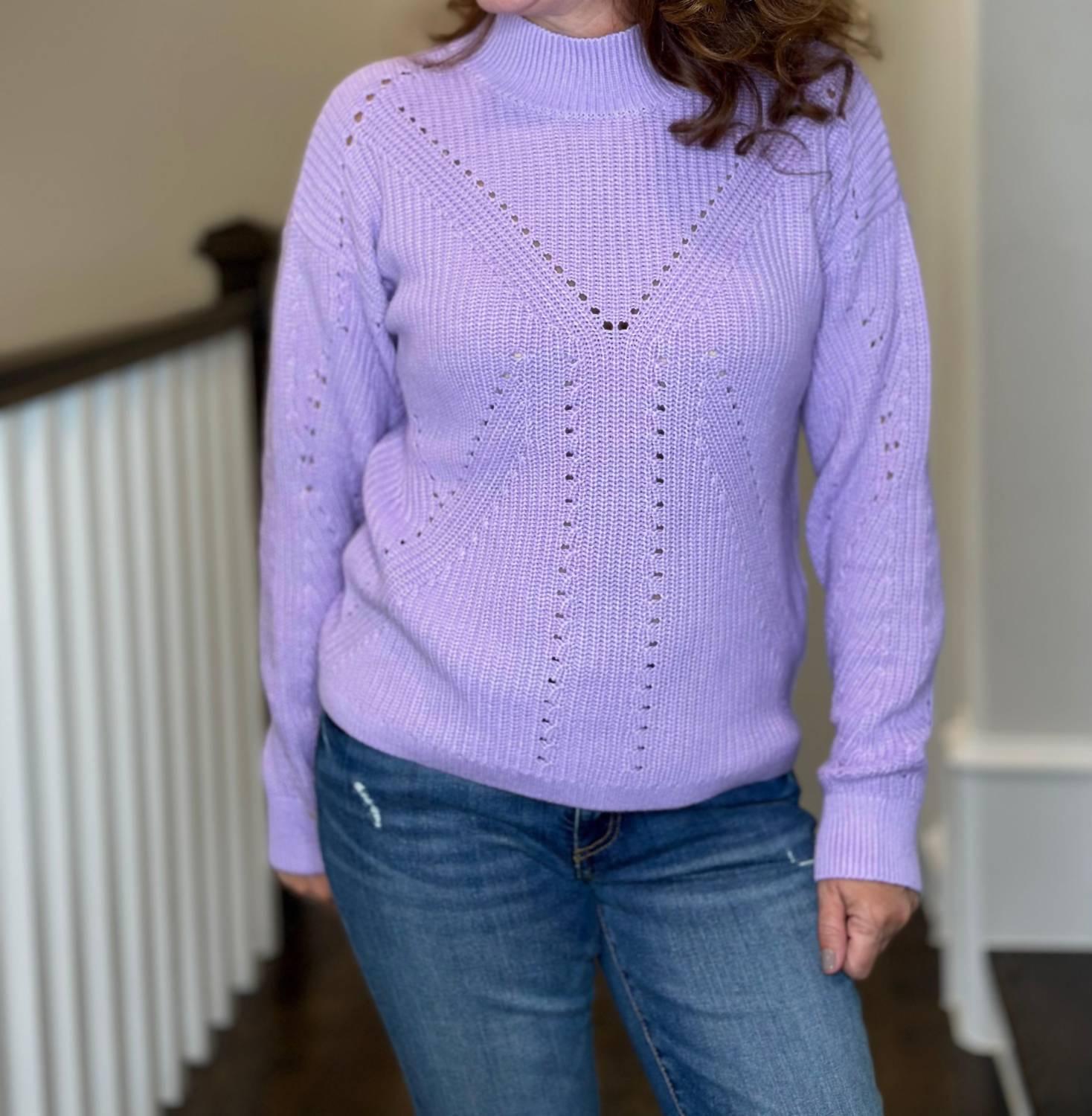 Свитер с воротником-стойкой в лавандовом цвете J. Society
Свитер с воротником-стойкой в лавандовом цвете J. Society