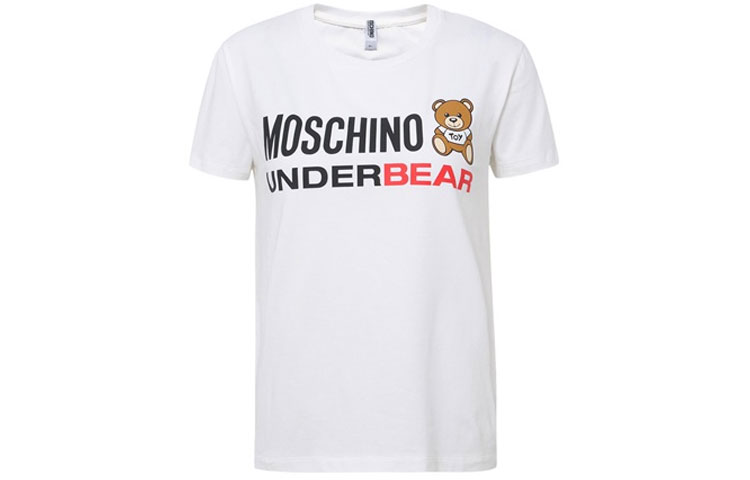 Moschino Женская белая футболка с круглым вырезом, умеренно прямой крой, Белый, Moschino Женская белая футболка с круглым вырезом, умеренно прямой крой
Moschino Женская белая футболка с круглым вырезом, умеренно прямой крой, Белый, Moschino Женская белая футболка с круглым вырезом, умеренно прямой крой