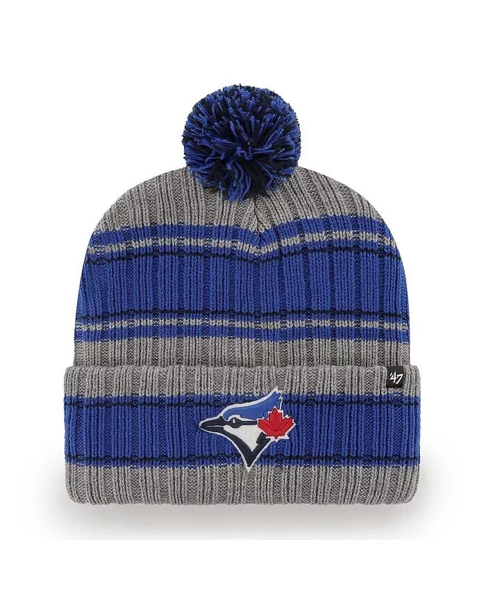 Мужская серая вязаная шапка Toronto Blue Jays Rexford с манжетами и помпоном '47 Brand
Мужская серая вязаная шапка Toronto Blue Jays Rexford с манжетами и помпоном '47 Brand