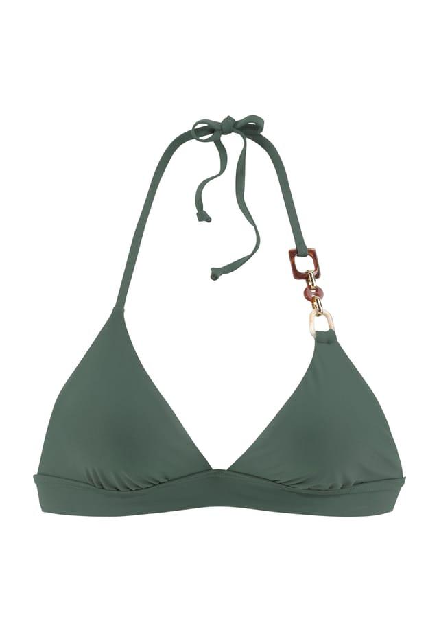 Декоративный элемент верхней части бикини Yves треугольник Lascana, зеленый
Декоративный элемент верхней части бикини Yves треугольник Lascana, зеленый