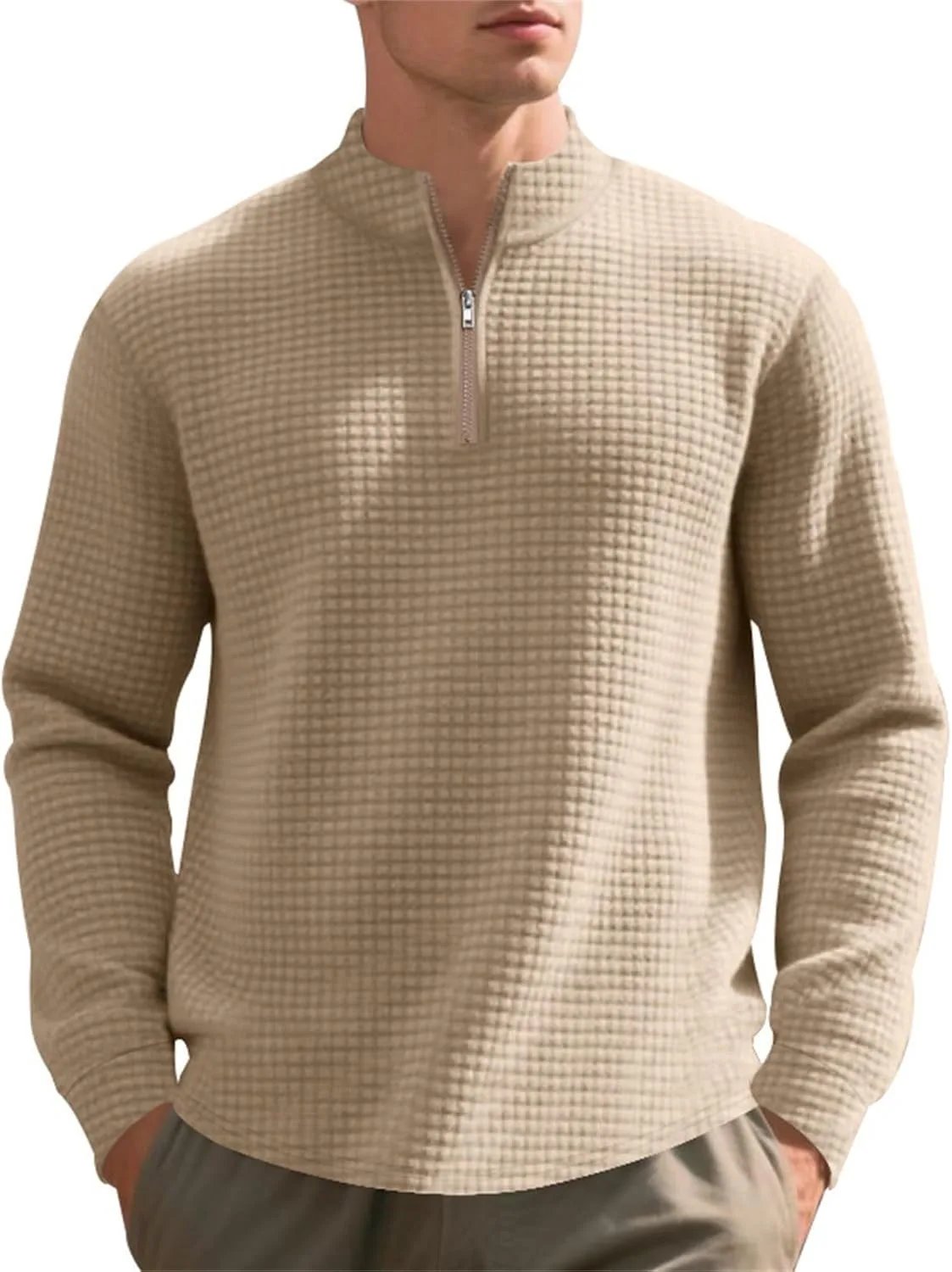 Мужская футболка с длинным рукавом RTRDE, Quarter Zip Pullover Waffle Knit Thermal Henley, размеры M-3XL
Мужская футболка с длинным рукавом RTRDE, Quarter Zip Pullover Waffle Knit Thermal Henley, размеры M-3XL