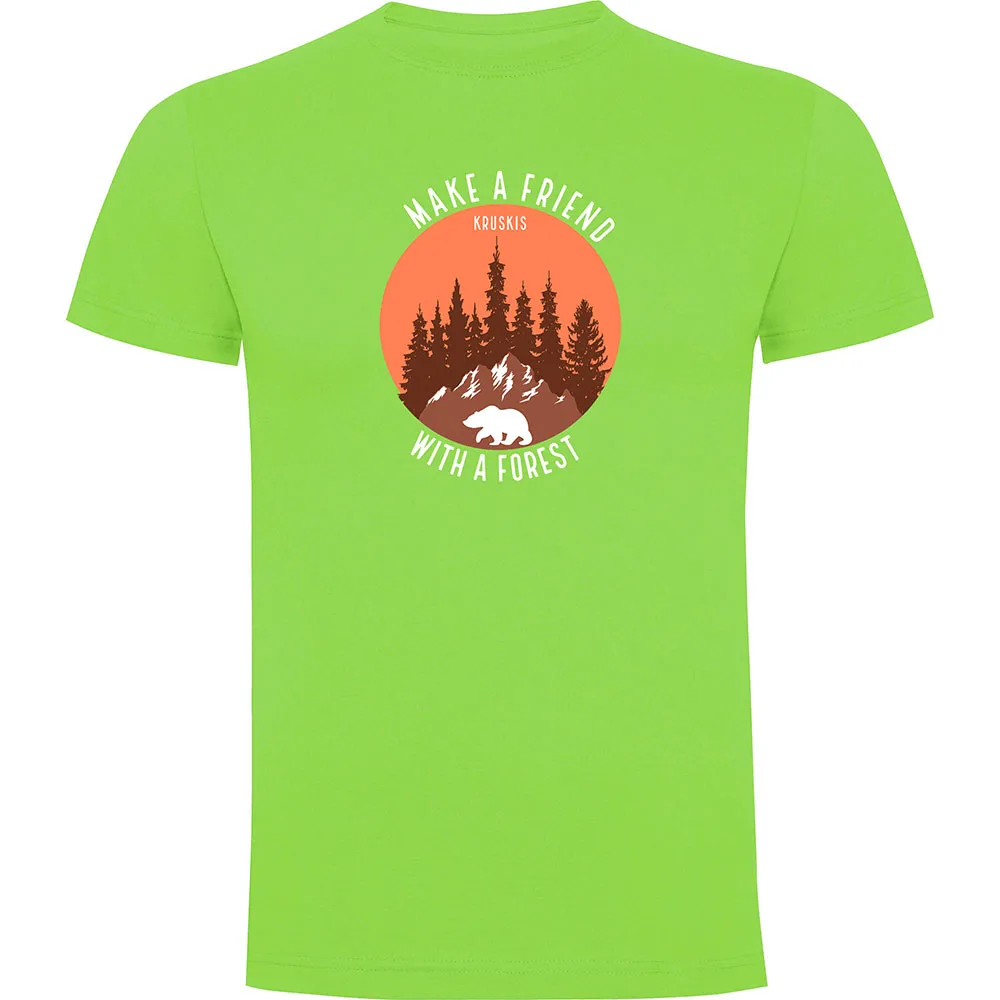 Футболка Kruskis Make A Friend, зеленый 
Футболка Kruskis Make A Friend, зеленый