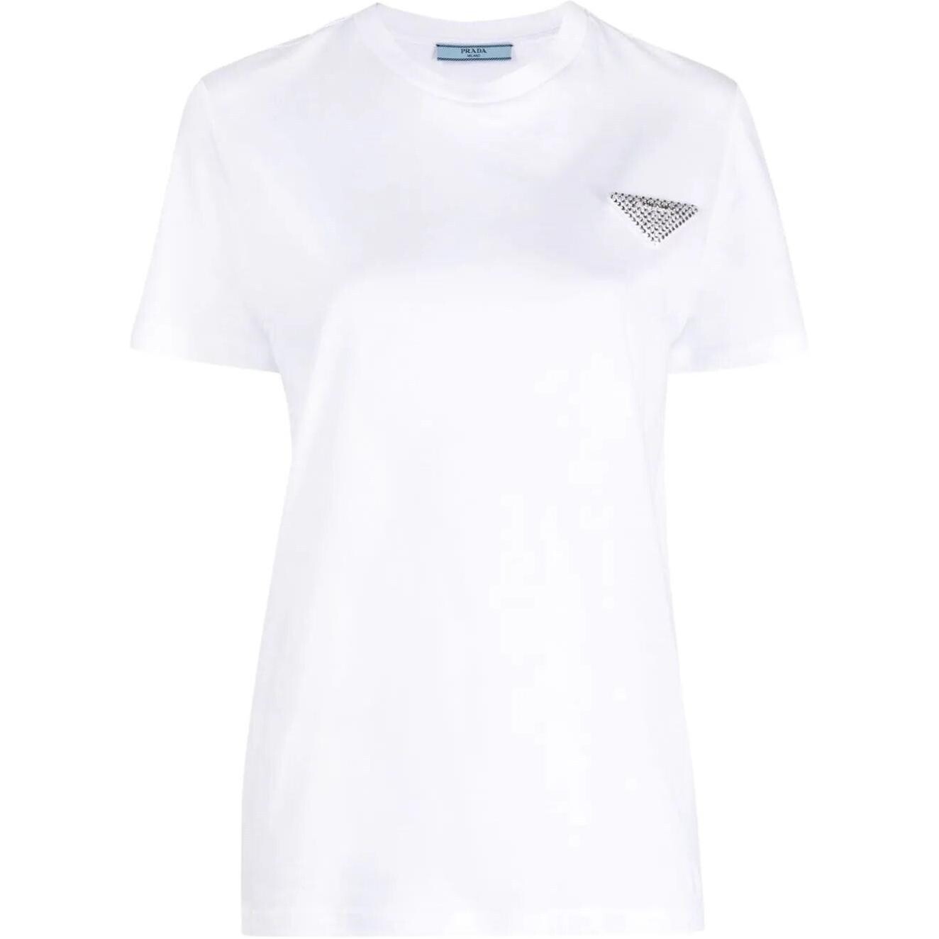 Футболка женская Prada с короткими рукавами, белый
Футболка женская Prada с короткими рукавами, белый