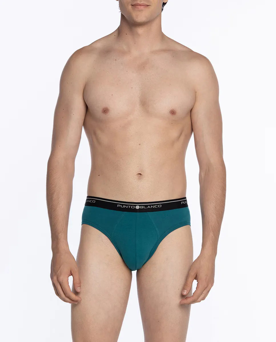 Упаковка из 3 однотонных трусов Punto Blanco, зеленый
Упаковка из 3 однотонных трусов Punto Blanco, зеленый