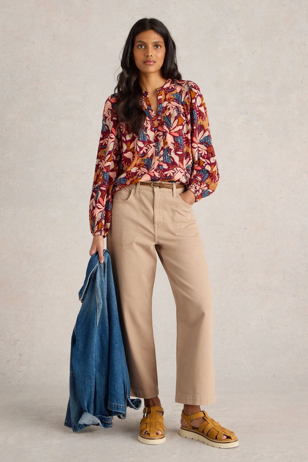 Удлиненная рубашка Teresa из 100% хлопка White Stuff, фиолетовый 
Удлиненная рубашка Teresa из 100% хлопка White Stuff, фиолетовый