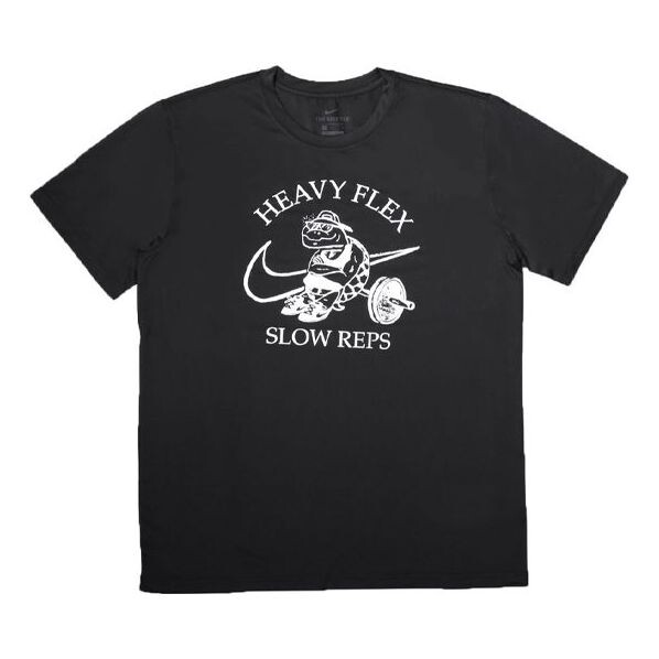 Футболка Men's Nike Solid Color Pattern Cartoon Printing Training Short Sleeve Black T-Shirt, мультиколор 
Футболка Men's Nike Solid Color Pattern Cartoon Printing Training Short Sleeve Black T-Shirt, мультиколор