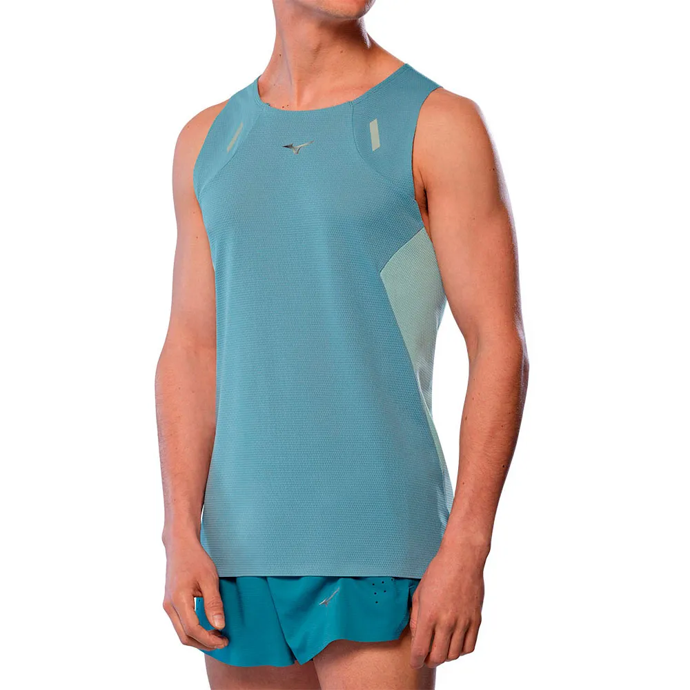 Футболка без рукавов спортивная Mizuno Tech Light, синий 
Футболка без рукавов спортивная Mizuno Tech Light, синий