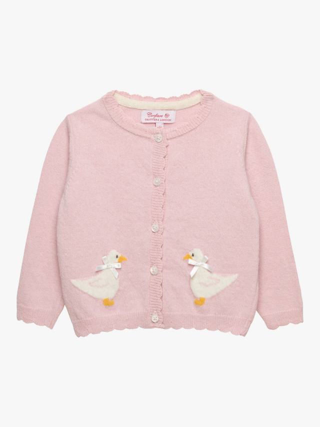 Детский кардиган из шерстяной смеси с утиным принтом Trotters, Pale Pink
Детский кардиган из шерстяной смеси с утиным принтом Trotters, Pale Pink