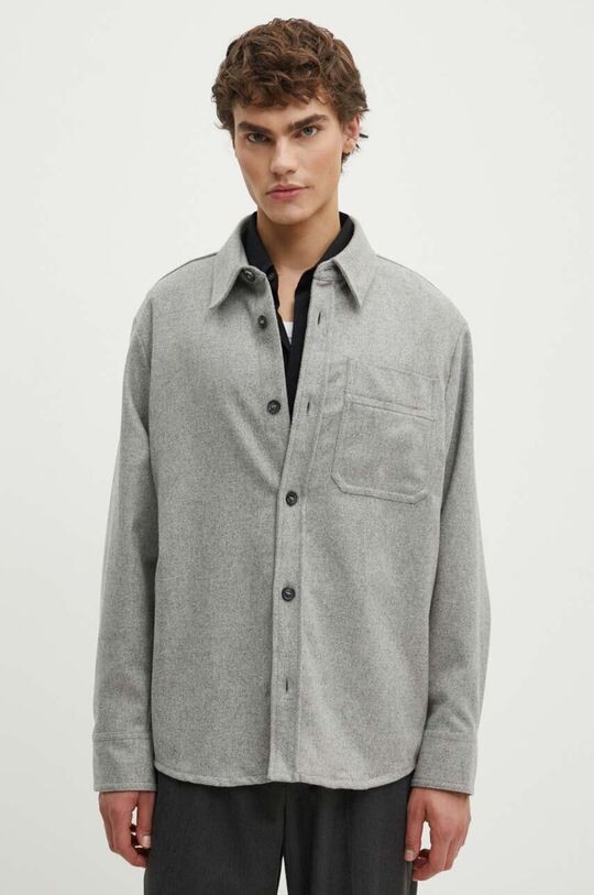 Шерстяная рубашка Surchemise Basile Brodee Poitrine A.P.C., серый
Шерстяная рубашка Surchemise Basile Brodee Poitrine A.P.C., серый