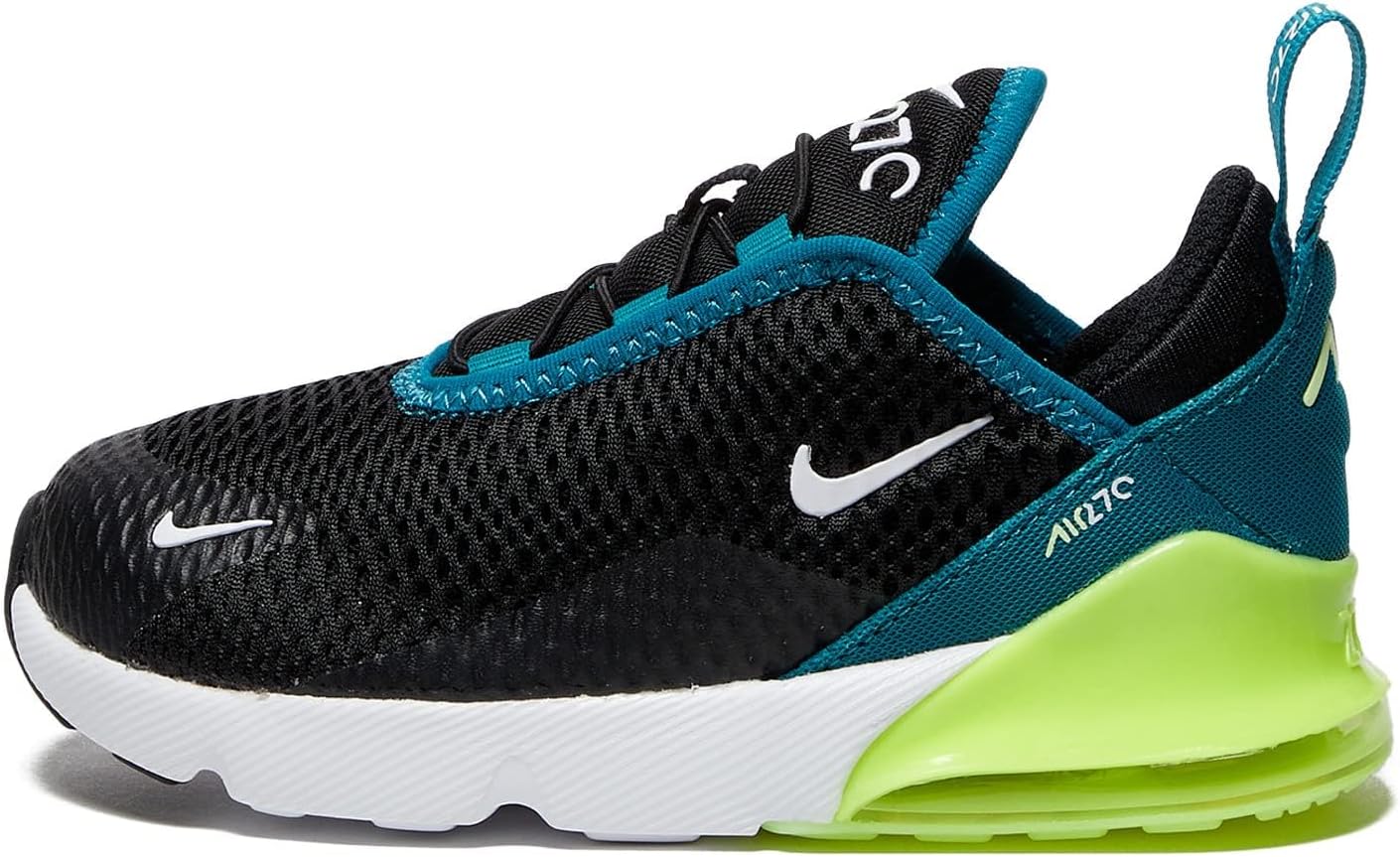 Кроссовки Nike Air Max 270 для детей, белый/черный/зеленый
Кроссовки Nike Air Max 270 для детей, белый/черный/зеленый