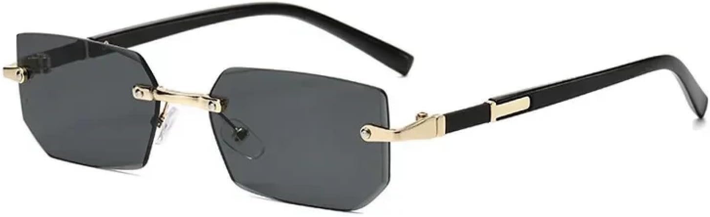 Солнцезащитные очки с защитой от УФ-излучения UV400 | Без оправы, маленький размер | Для женщин и мужчин, для занятий спортом на открытом воздухе и вождения DSVIGF, Gold Black
Солнцезащитные очки с защитой от УФ-излучения UV400 | Без оправы, маленький размер | Для женщин и мужчин, для занятий спортом на открытом воздухе и вождения DSVIGF, Gold Black