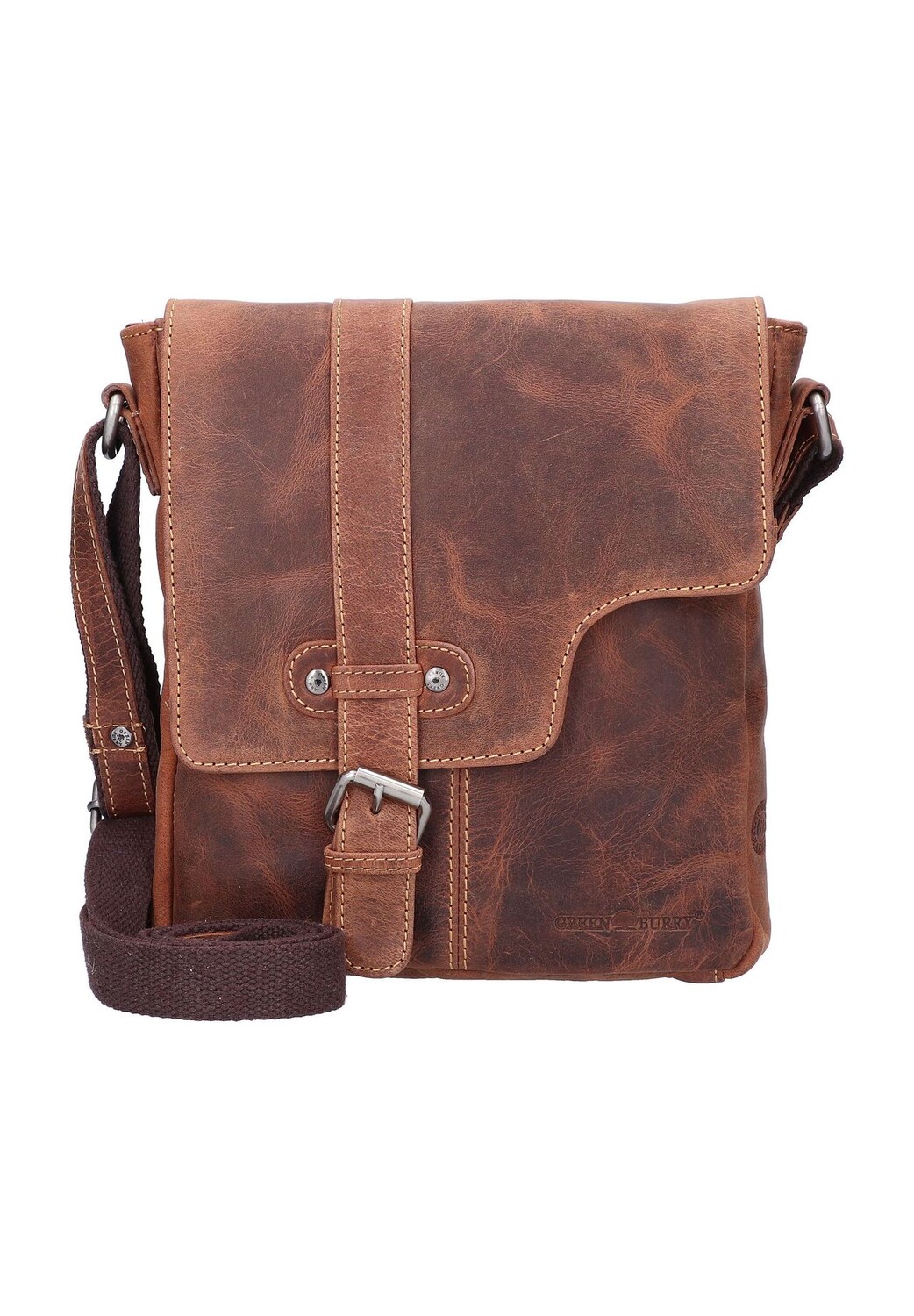 Винтажная кожаная сумка через плечо 22 см Green Burry, коричневый
Винтажная кожаная сумка через плечо 22 см Green Burry, коричневый