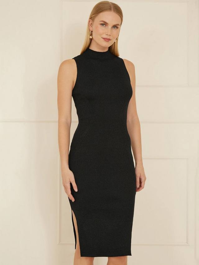 Металлическое платье-футляр Yumi, Black
Металлическое платье-футляр Yumi, Black