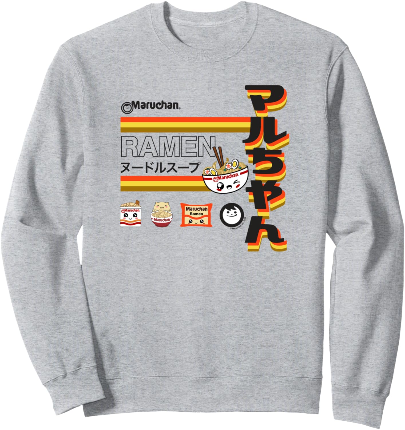 Толстовка с постером и милыми аниме-лицами из мультфильма «Маручан Рамен» Maru-Chan, серый
Толстовка с постером и милыми аниме-лицами из мультфильма «Маручан Рамен» Maru-Chan, серый