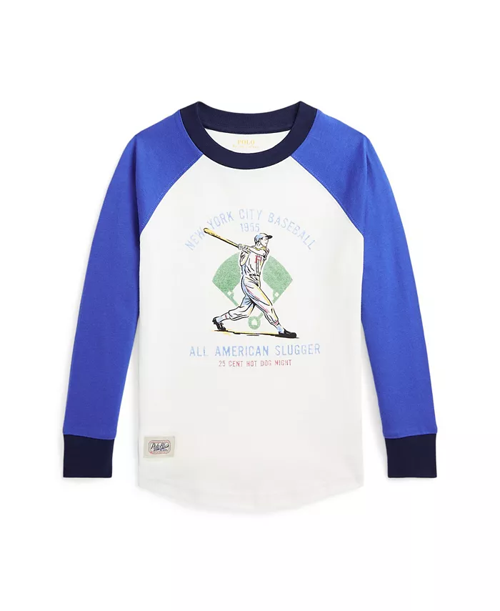 Футболка с принтом в виде бейсбольного мяча для малышей и мальчиков Polo Ralph Lauren, белый
Футболка с принтом в виде бейсбольного мяча для малышей и мальчиков Polo Ralph Lauren, белый