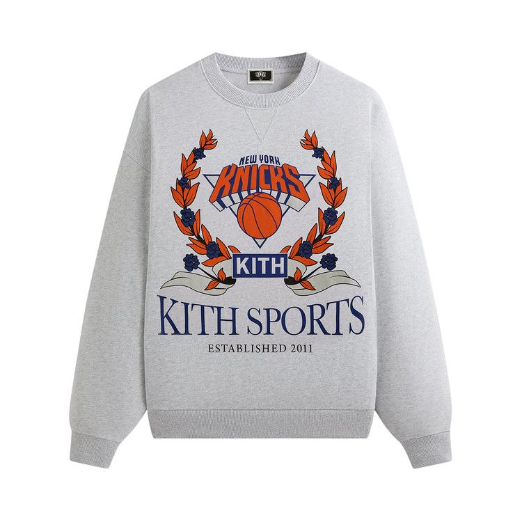 Свитер Kith For The New York Knicks Laurel Vintage Nelson Crewneck, Light Heather Grey 
Свитер Kith For The New York Knicks Laurel Vintage Nelson Crewneck, Light Heather Grey
