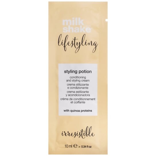 Профессиональный крем для укладки с УФ-фильтрами, фиксирует и придает объем, 10 мл Milk Shake Lifestyling Styling Potion
Профессиональный крем для укладки с УФ-фильтрами, фиксирует и придает объем, 10 мл Milk Shake Lifestyling Styling Potion