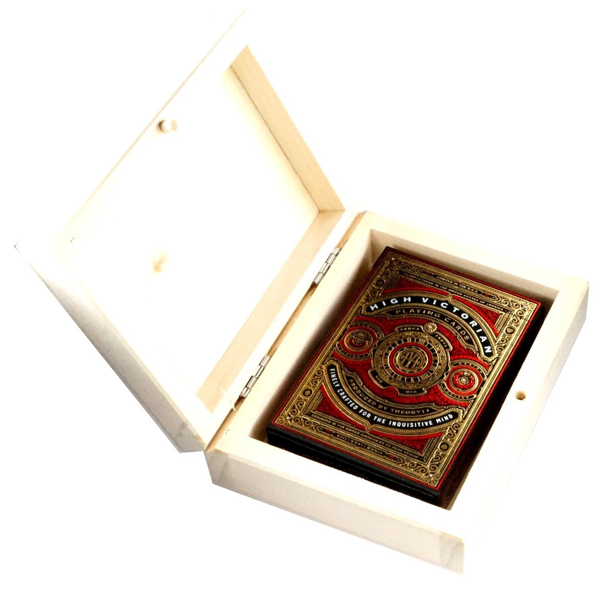 Игральные карты BICYCLE HIGH VITORIAN RED, 1 КОЛОДА, в деревянной коробке* Inna marka 
Игральные карты BICYCLE HIGH VITORIAN RED, 1 КОЛОДА, в деревянной коробке* Inna marka