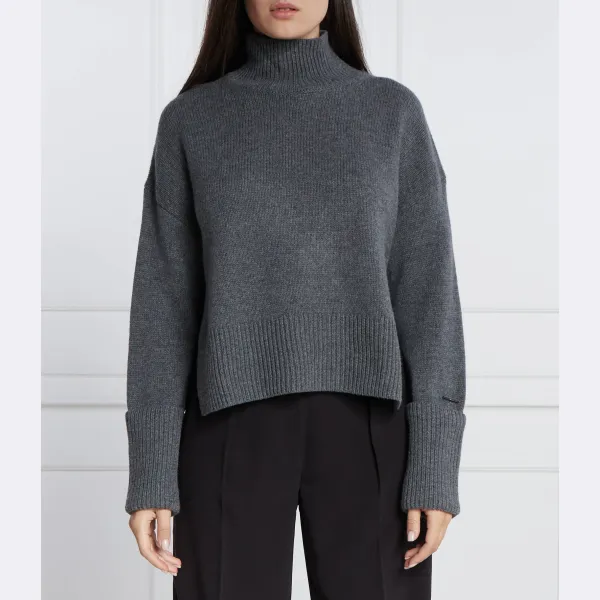 Шерстяная водолазка стандартного кроя с добавлением кашемира Calvin Klein, черный
Шерстяная водолазка стандартного кроя с добавлением кашемира Calvin Klein, черный